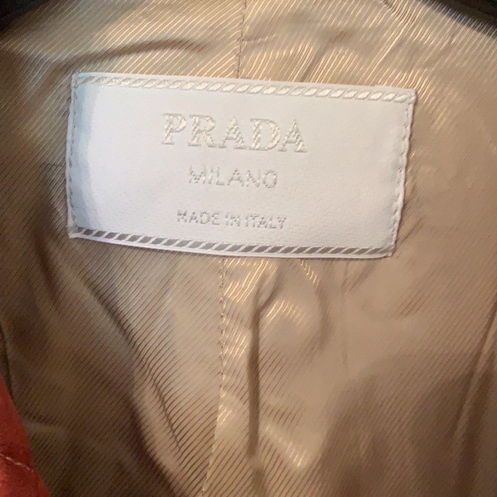 Auth Prada leather suede coat!!! Size 40 It. US 4 - Picture 2 of 16